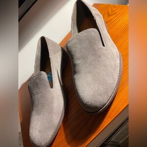 Lucky Brand Grey Suede/Leather Slip On Shoes- Size 7 1/2